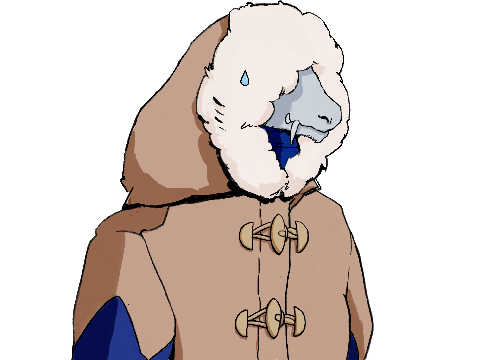 Hooded Winston Character Profile - Nervous